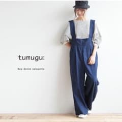 tumugu  デニム サロペットのサムネイル