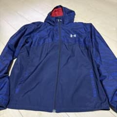 UNDER ARMOUR アウター・ウィンドブレーカー ネイビー/レッドのサムネイル