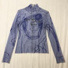 タグ付き】balmung 24ss グラフィックメッシュトップ ウォーター 