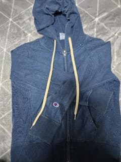Champion デニムブルー フルジップパーカーのサムネイル