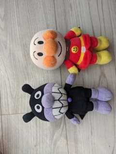 アンパンマン バイキンマン ぬいぐるみセットのサムネイル