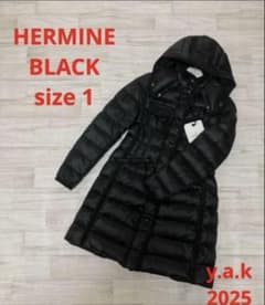 【新品本物】サイズ2モンクレール エルミンヌ ブラック ダウンD720④ 新品本物】サイズ1 モンクレール エルミンヌ ブラックダウンD719④