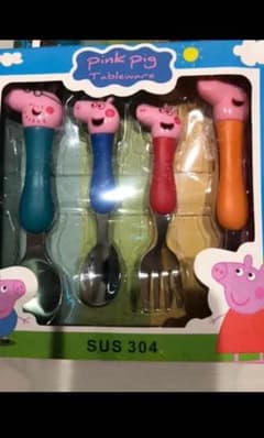 ペッパーピッグ　スプーン　フォーク4点セットのサムネイル