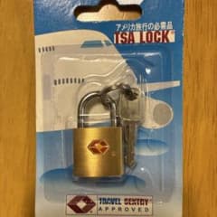 TSA LOCK ゴールド TSAロック 鍵付きのサムネイル