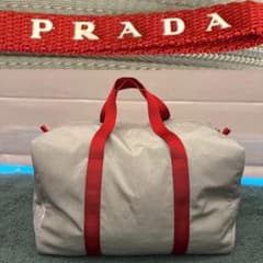 希少 プラダスポーツ ボストンバッグ ルナロッサ グレー 伊勢丹新宿購入 正規品 希少 プラダスポーツ ボストンバッグ ルナロッサ グレー 伊勢丹新宿