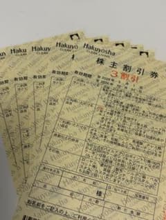 5枚セット　白洋舎 株主優待券 3割引 株主割引券　Hakuyosha 匿名配送 - 3