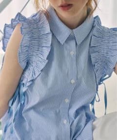 【idem】drawstring ribbon shirtのサムネイル
