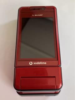 Vodafone SHARP 折りたたみ式携帯電話 レッド　希少品のサムネイル
