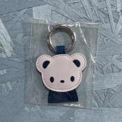 familiar くま ネームホルダー 紺色 キーホルダーのサムネイル