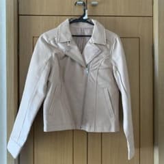 ピンク　シングルライダースジャケットのサムネイル