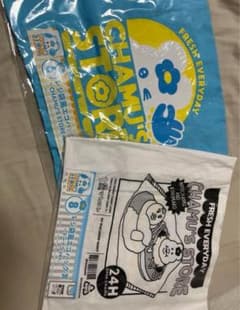 んぽちゃむ エンタメくじ　レジ袋風エコバッグ賞　２種のサムネイル