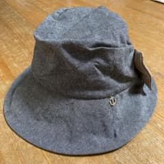 リボン付き バケットハット グレーのサムネイル