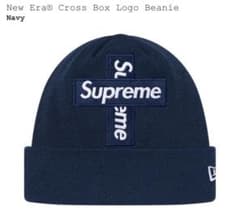 Supreme Box logo ビーニー　ネイビーのサムネイル