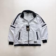 デッドストックKappa 90s Y2K トラックジャケット テック系 シルバー 