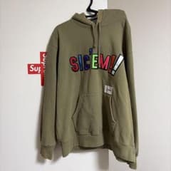SIC'EM! カラフルプリント パーカー オリーブのサムネイル