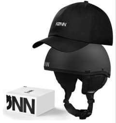 KONN スキーヘルメット 帽子対応セット 360°頭囲調節 マグネットバックルのサムネイル