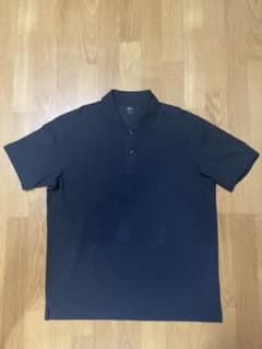 ユニクロ ポロシャツ メンズ XL ブラック 黒 半袖 UNIQLOのサムネイル