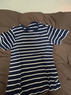 ネイビーと白のストライプTシャツ Lのサムネイル
