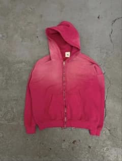 Mooji Mooji Zip Up フーディ Aged RED ピンク - メルカリ
