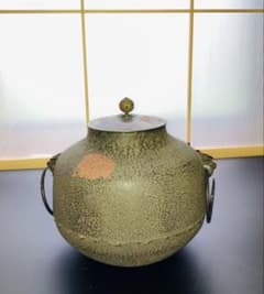 茶釜 鉄瓶 茶道具 風呂釜 アンティーク 古道具 茶道 茶釜 風炉釜 鉄瓶 釜鐶 かまかん 伝統工芸品 茶道具 茶筅 古道具
