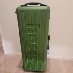 アーチェリー ハスコ製ボウケース HAC-700 緑 傷あり 鍵付き