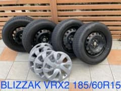20年製BLIZZAK VRX2 185 60 R15 スタッドレスのサムネイル