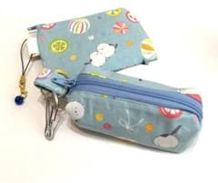handmade golf ball case coin purse striped eel