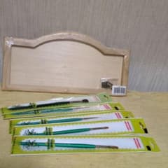 トールペイント用 白木素材 ＆ 筆セットのサムネイル