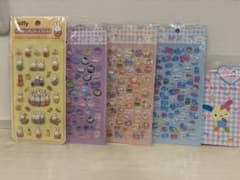 うさはなシール帳＋ぷくぷくシール、ミッフィーシール まとめ売りのサムネイル