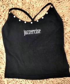 jazzercise スポーツタンクトップ ブラックのサムネイル