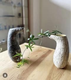 小前洋子 フラワーベース「ウフッ」展 ぐむお様専用】小前洋子 陶器 花器 - メルカリ