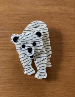 しろくま　ブローチのサムネイル