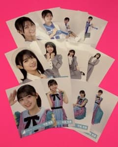 平尾帆夏 日向坂46 生写真 横浜 ヴォヤージュ ストライプ 12種コンプ