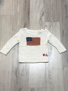 Ralph Lauren アメリカ国旗ニットセーター 18Mのサムネイル