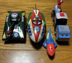 昭和レトロ　ブリキのおもちゃセット 昭和レトロ】ブリキのおもちゃセット - メルカリ