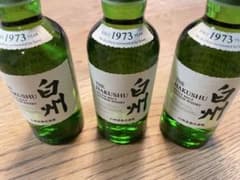 ◾️新品未開封品◾️サントリーシングルモルトウイスキー 白州 180ml 3本セットのサムネイル