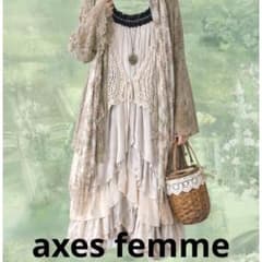 axes femme☆ビジューサテンドレス☆フリル 森ガール フェアリーコア