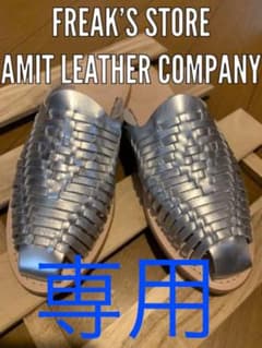 Amit leather company フラットサンダル　シルバー　23センチのサムネイル