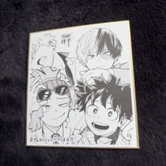 ヒロアカ ワールドヒーローズミッション 入場者特典　ミニ色紙