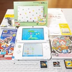 ❤美品・送料込❤3DSLLどう森パック&どう森&モンハン&妖怪2元祖&ポケモン❤のサムネイル