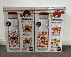 モンチッチ お茶ポット 1200ml & 2Pグラス 2セットフラワー&アップル
