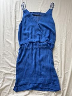 ZARA BASIC ブルー キャミソールワンピース