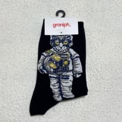 新品 graniph アストロキャット ミドルソックス　23-25cmのサムネイル