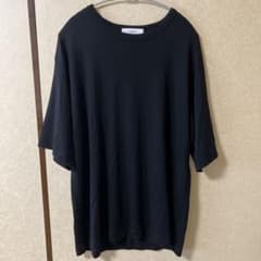 25SS cornier Super140's ウールTシャツ 黒 Lのサムネイル