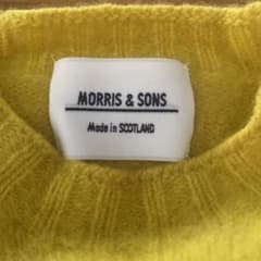 モリスアンドサンズMORRIS & SONS スコットランド製 ニット イエローのサムネイル