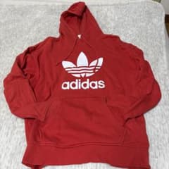 adidas レッド パーカー Sサイズのサムネイル