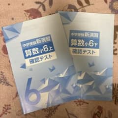中学受験　新演習　算数　小6上&下　確認テストのサムネイル