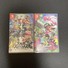 任天堂Switchカセット (スマッシュブラザーズ、スプラトゥーン2)のサムネイル
