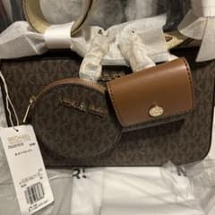 り*ま様 【美品】MICHAEL KORS ショルダーバッグ ブラックブラウン MICHAEL KORS ショルダーバッグ ブラウン - メルカリ