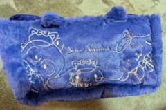 サンリオキャラクター ねこねこ探偵仕切り付き収納バッグ　ネイビー